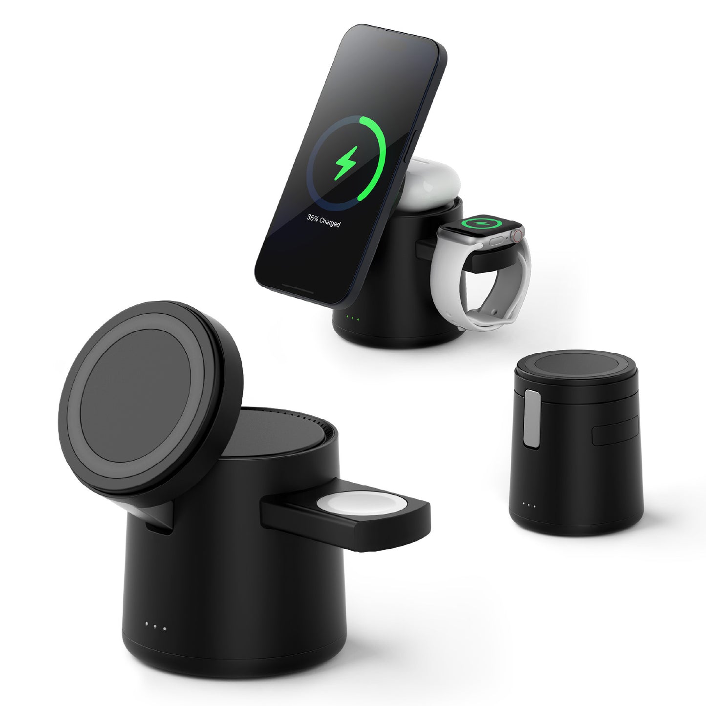 MagFlow™ Qi2 3-in-1 Foldable Charging Station for iPhone 16/15/14, Apple Watch & AirPods