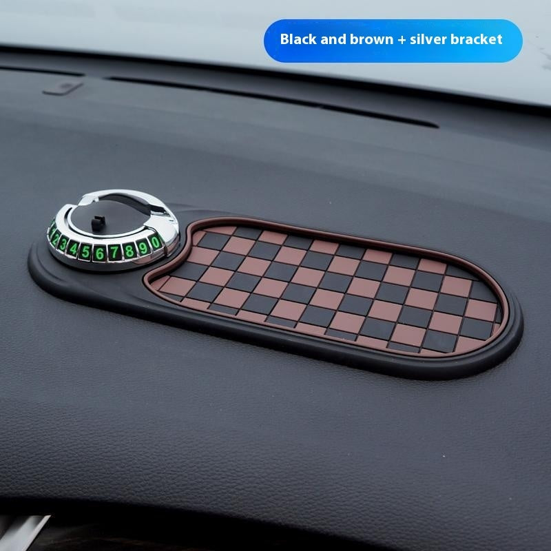 DrivePro™ 2-in-1 Dashboard System – Anti-Slip Mat with 360° Rotating Phone Mount