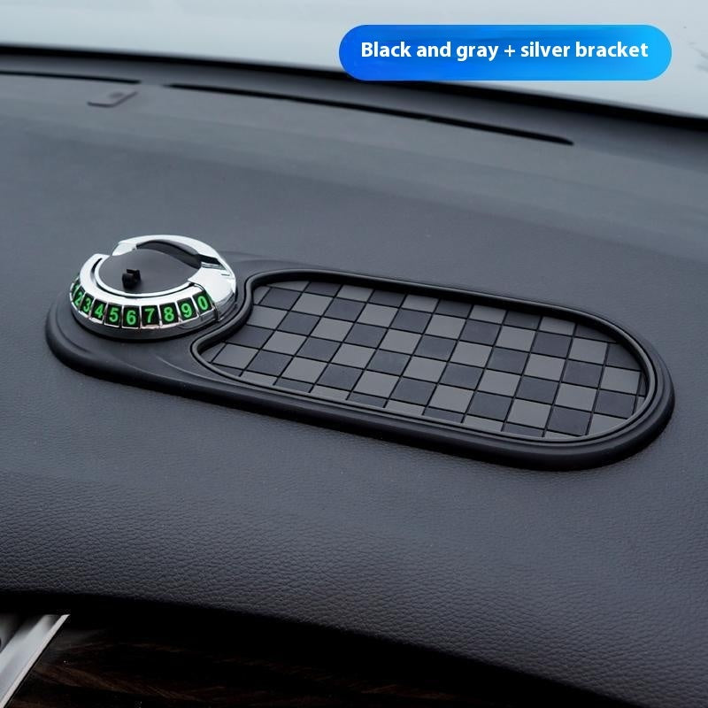 DrivePro™ 2-in-1 Dashboard System – Anti-Slip Mat with 360° Rotating Phone Mount