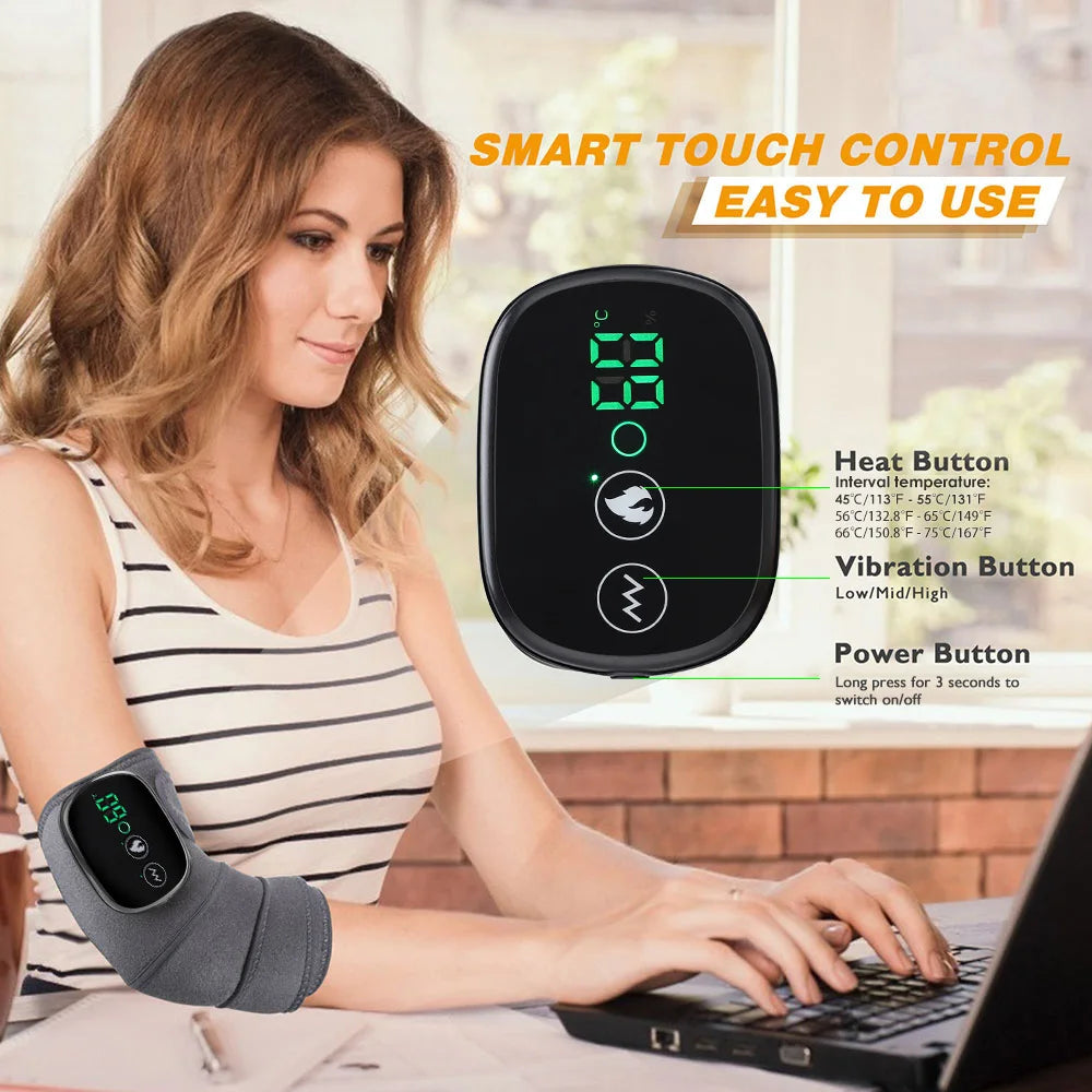 ThermaRelief™ 3-in-1 Massage Belt – Electric Heating & Vibration Therapy for Knees & Shoulders