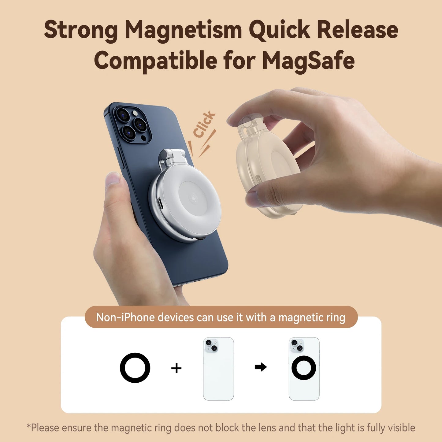 LumaSnap™ Magnetic Selfie Light