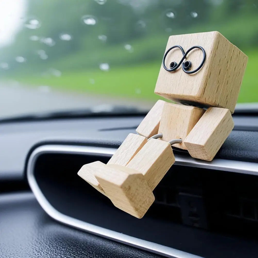 NodderCraft™ Wooden Bobblehead