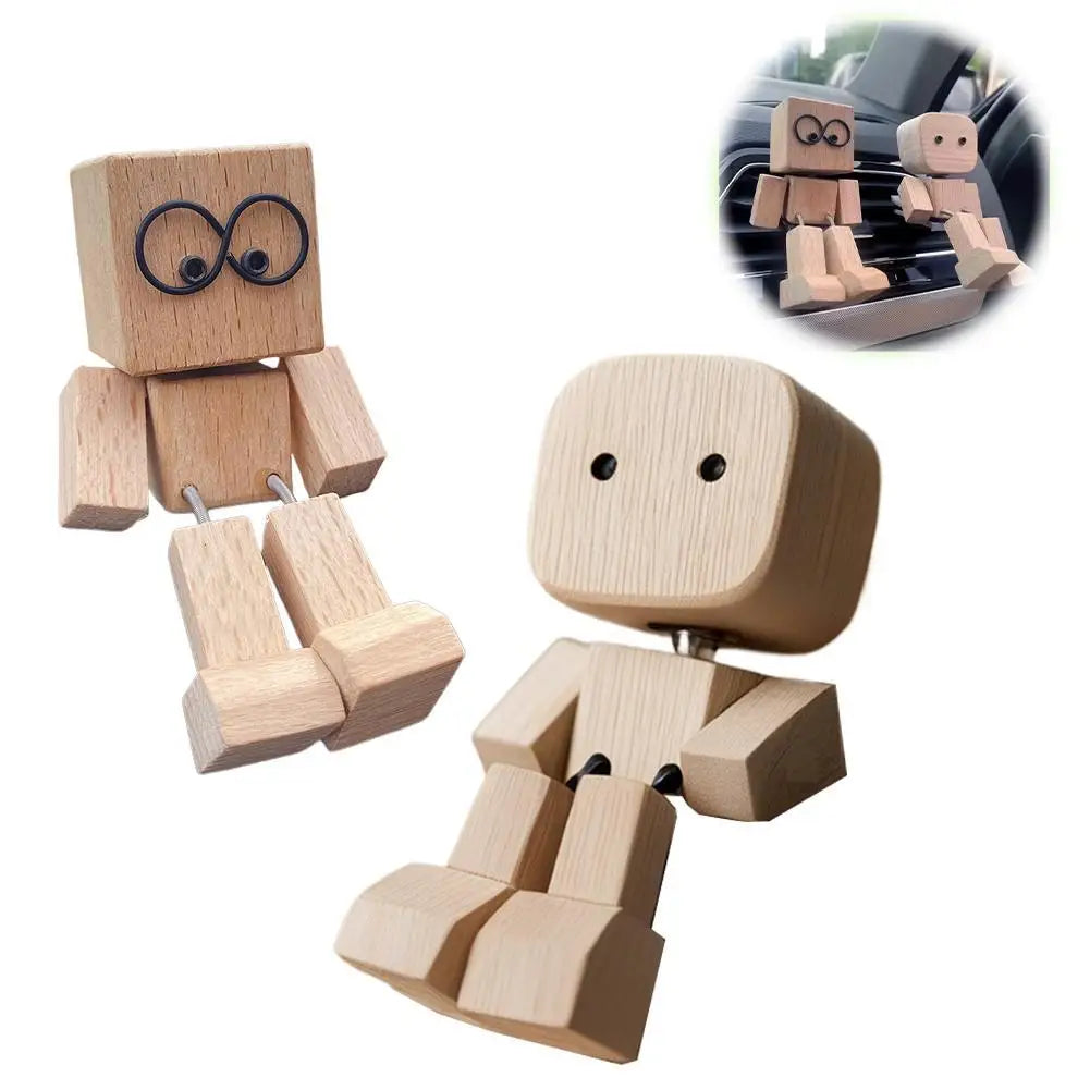 NodderCraft™ Wooden Bobblehead