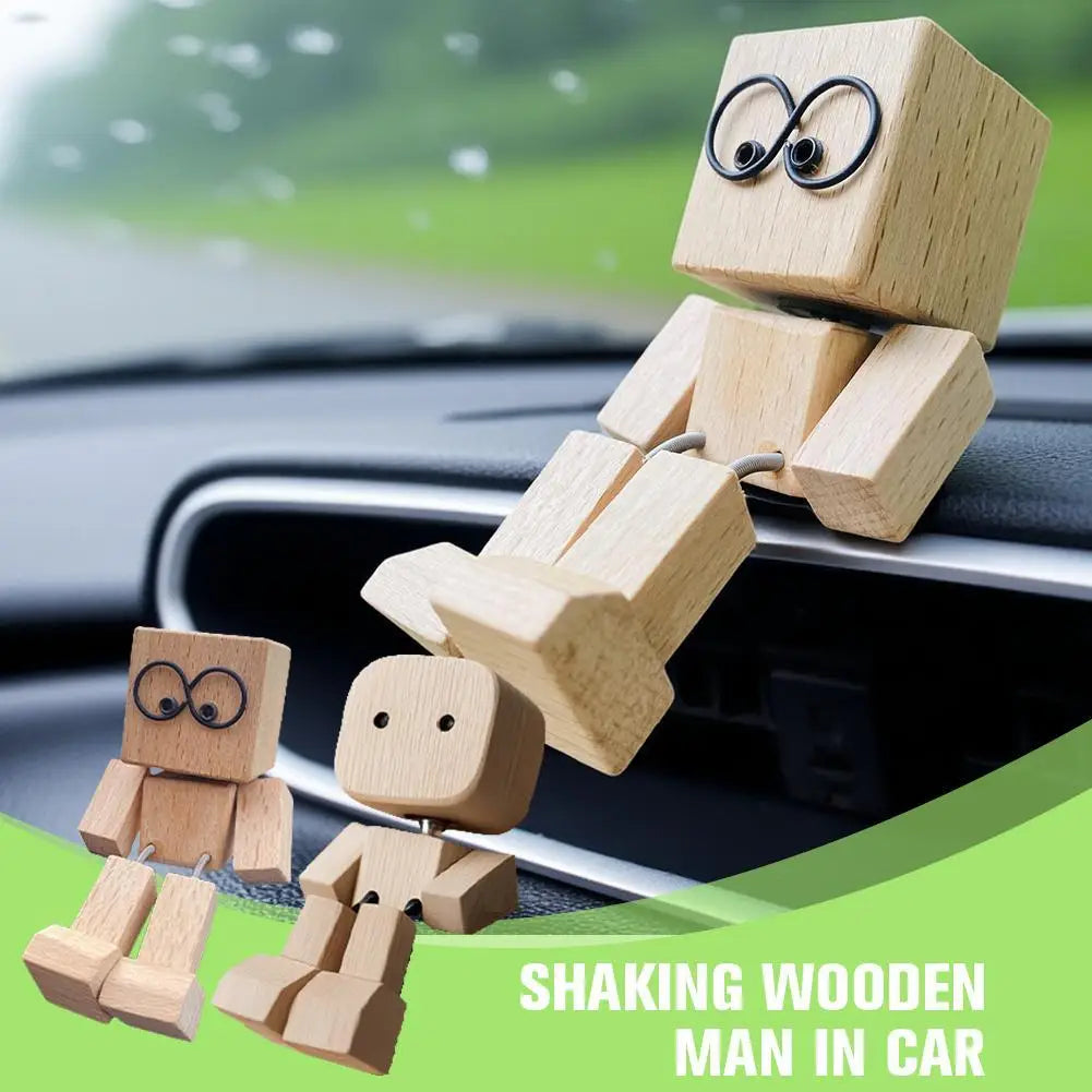 NodderCraft™ Wooden Bobblehead