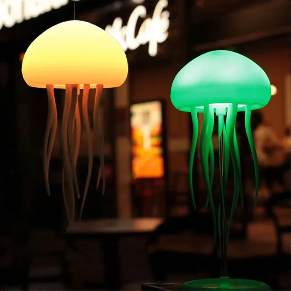 LumaJelly™ Pro Smart Night Light – Voice-Controlled RGB Jellyfish Lamp with Type-C Charging
