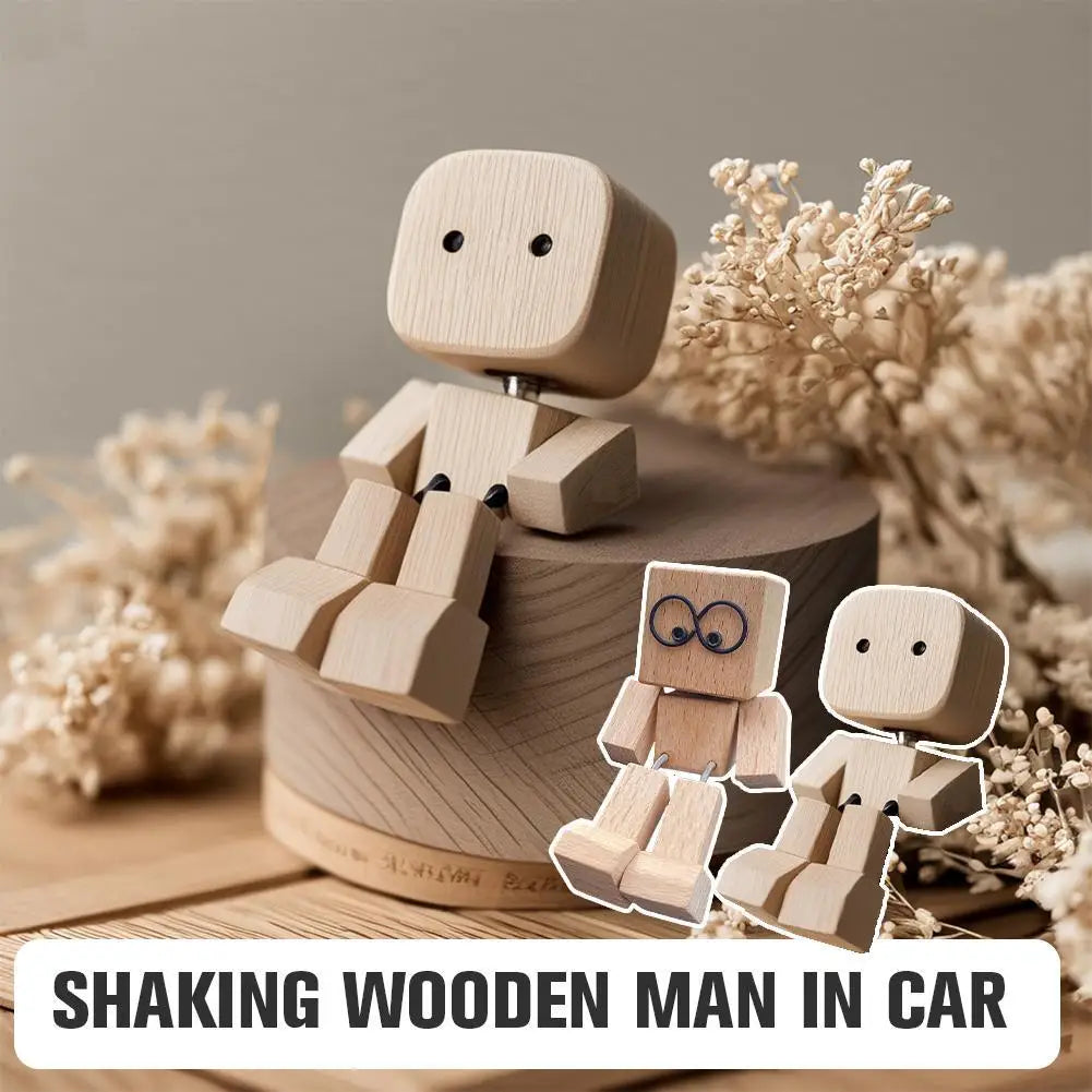 NodderCraft™ Wooden Bobblehead