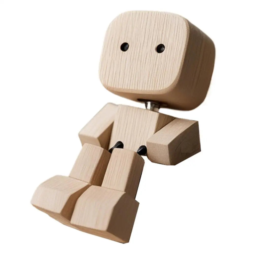 NodderCraft™ Wooden Bobblehead