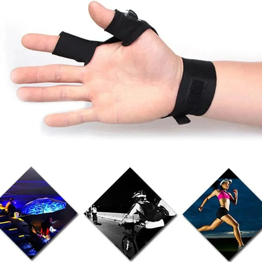 LumiGrip™ Pro LED Illuminated Gloves – Waterproof Fingerless Gloves for Running, Cycling & Outdoor Adventures