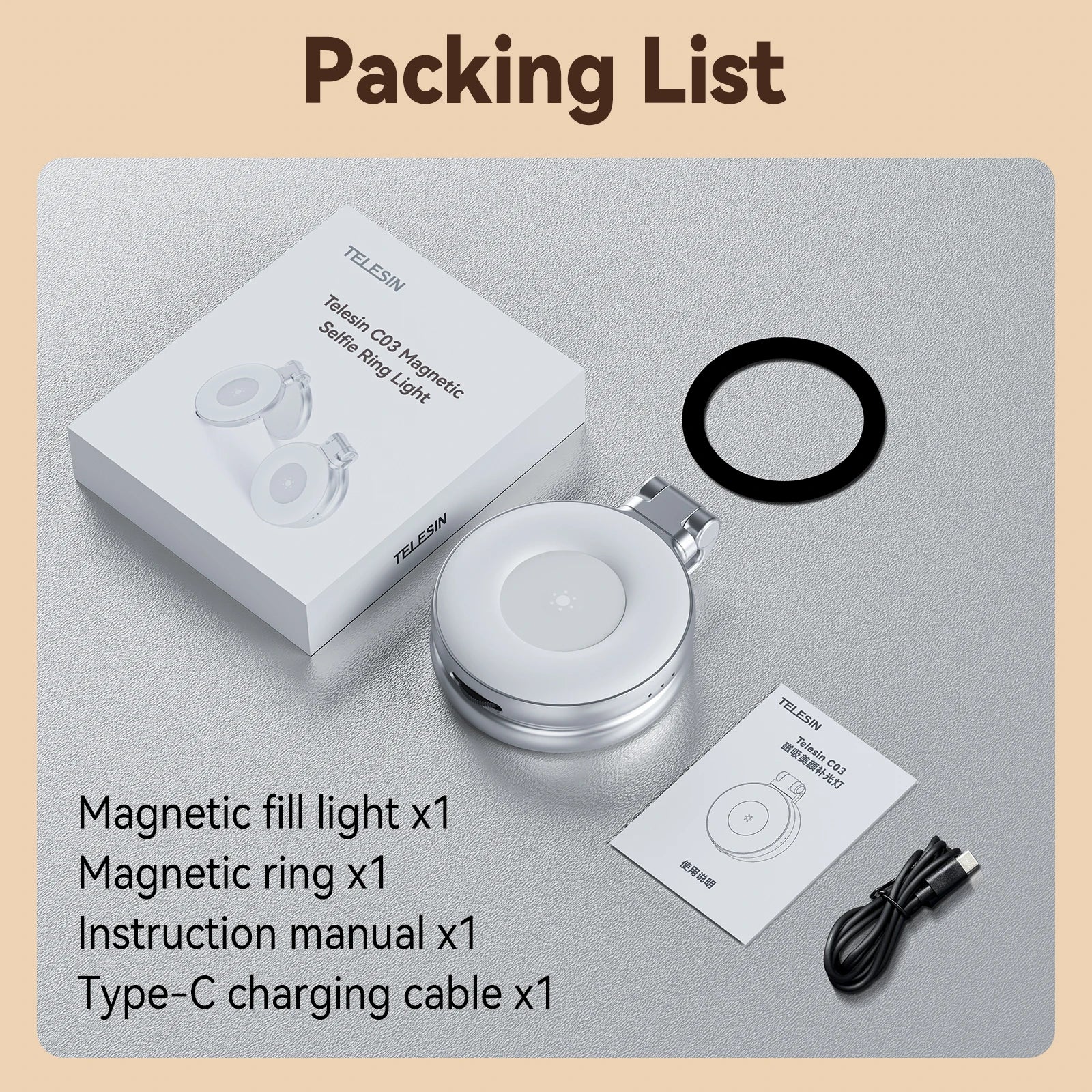 LumaSnap™ Magnetic Selfie Light
