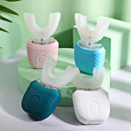 LuminaArc™ Toothbrush – 360° Whitening, Ultrasonic Clean, Wireless Charge